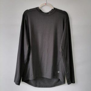 Thermotech Mens Performance Black Long Sleeve Crew Neck T-Shirt Regular Size XL